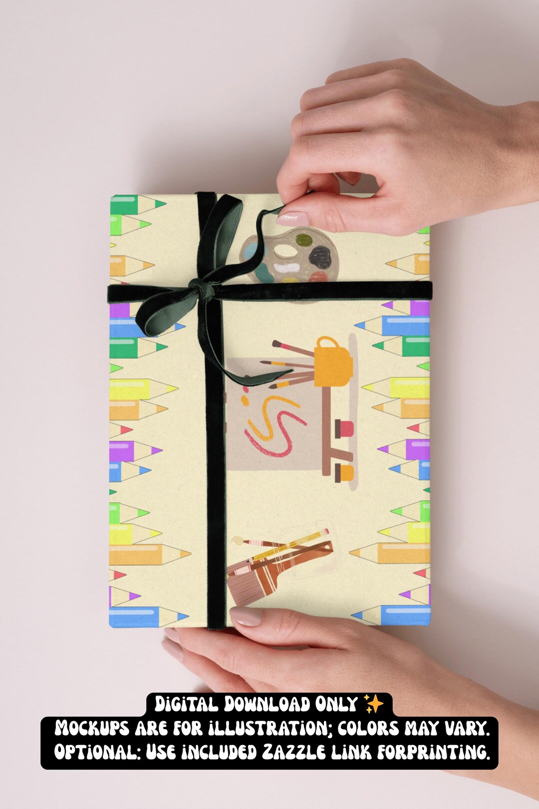 Simplicity Pattern Wrapping Paper Artsy Wrapping Paper – Printable Digital Download | Seamless Gift Wrap ...