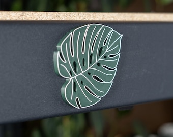 Imanes de nevera de Monstera (juego de 5): elegantes detalles tropicales para tu cocina.