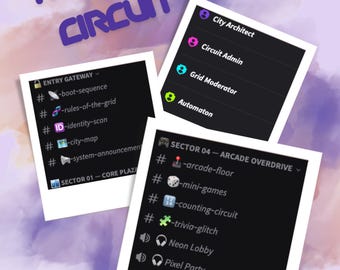 Neon Discord Server Template | Community & Mental Health Support | Custom Organized Server Layout