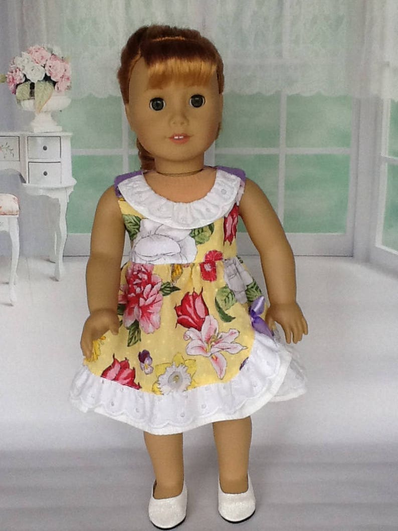 Made in USA Eyelet Lace Slip for 18/" American Girl Doll Clothes Sew Beautiful