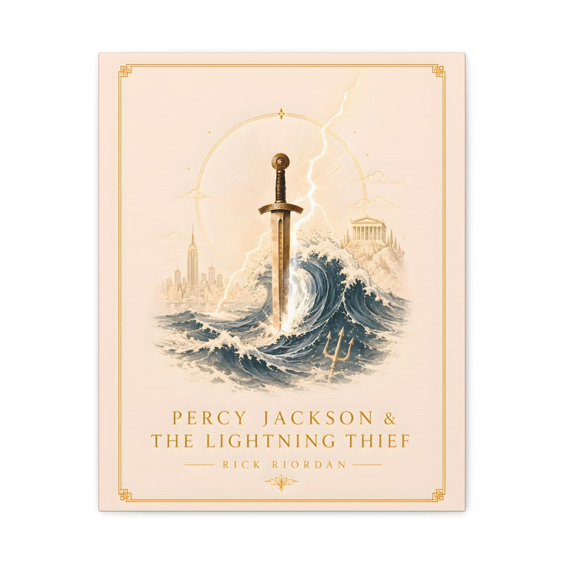 Percy Jackson Lightning Thief Book Cover - Etsy