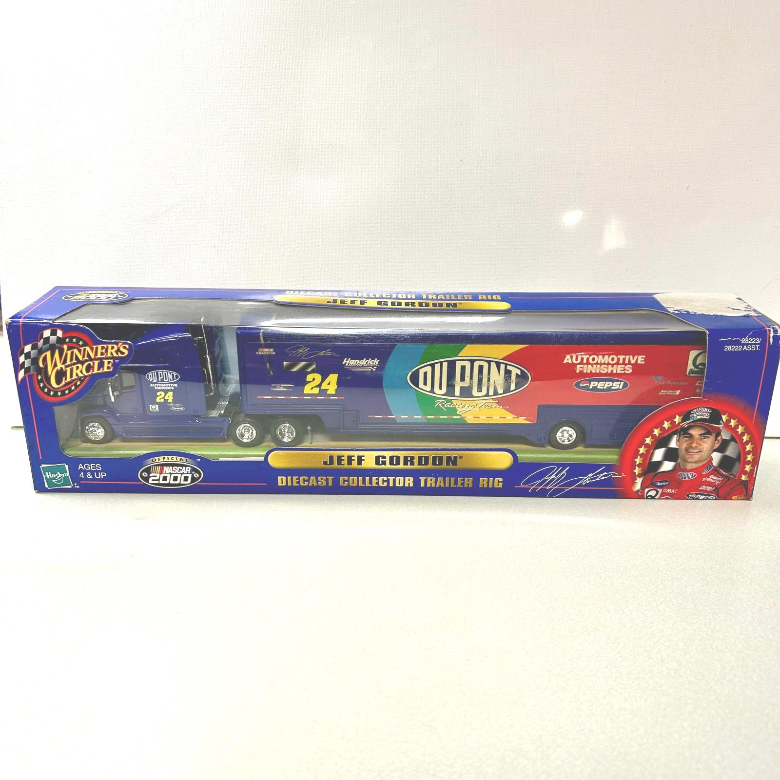 Jeff Gordon #24 Winners Circle Diecast Trailer Rig Dupont 1:64