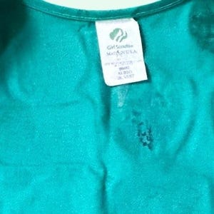 Girl Scouts USA Junior Vest Size M Green 2005 Lake To River Patches image 4