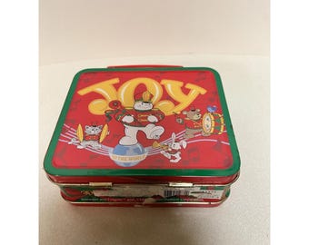 Dayton Hudson Snowden and Friends Joy 1999 Vintage Holiday Tin Small