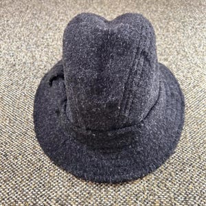 Vintage Betmar NY Black Fur Felt Cloche Hat Rhinestone Band Betmar felt hat, new - Gem main image 4