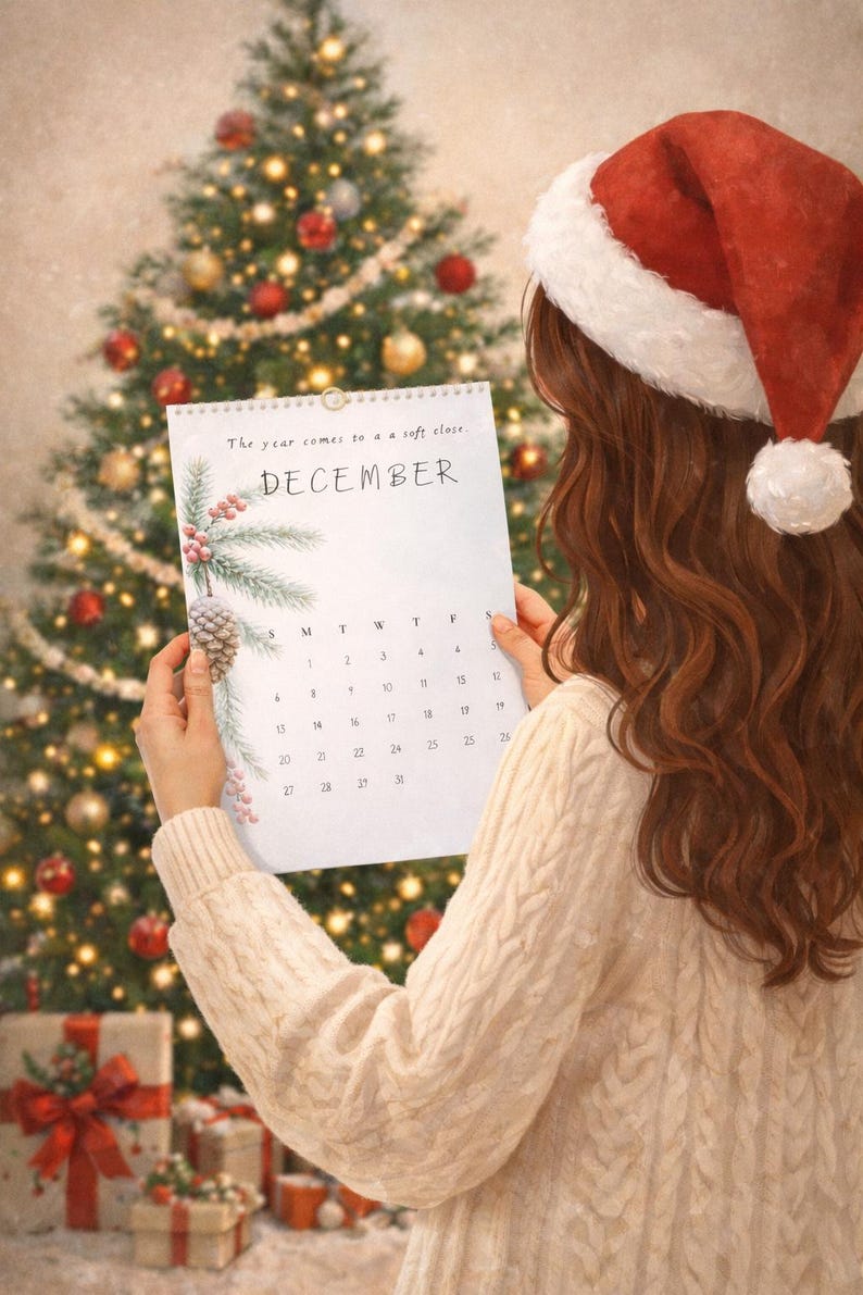 Calendrier Mural 2026 – Calendrier Naturel De 12 Mois, De