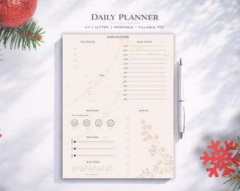 Minimalist Planner, Daily Planner, To-Do List, Habit Tracker, Instant Download