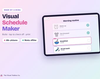 Visual Schedule Maker App | Printable & Digital Picture Schedules