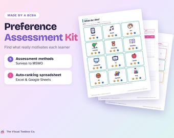 Präferenzanalyse-Kit | MSWO- und Paarstimulus-Datenblätter | Verstärkerumfrage | Automatische Rangfolge