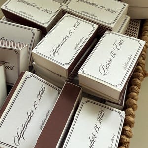 Personalisierte Streichhölzer, Custom Matchbox, Hochzeitsstreichhölzer, Gastgeschenk, Boho Party, Name&Datum, Mini Giveaways, Handmade