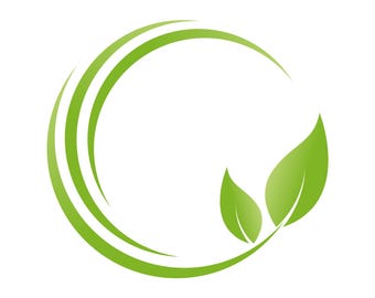 Blätter, Pflanze und Kreis - Logo für Heilpraktiker - Logo für Wellness - Logo für Gärtner