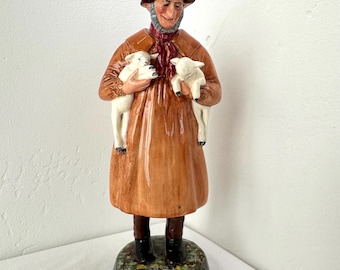 Vintage Royal Doulton Figurine ~ “Lambing Time” ~ HN 1890