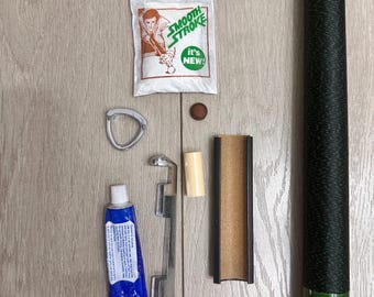 Vintage Budweiser Black Green Two Piece Pool Cue Set With Case 58" 21oz Man Cave EUC