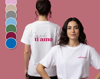 sara perché ti amo T-Shirt - Italian Lyrics Print, Statement Shirt, dolce vita, festival outfit, amore, shirt with Italian lyrics