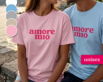 Amore Mio T-Shirt, Italian T-Shirt, Dolce Vita, Italy Lover, Festival Shirt, Italian Pop, Summer, Holiday Shirt, Italy Dress