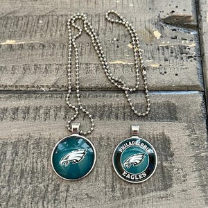 Philadelphia Eagles Ball Chain Pendant Necklace  | 25 mm |  Adjustable length