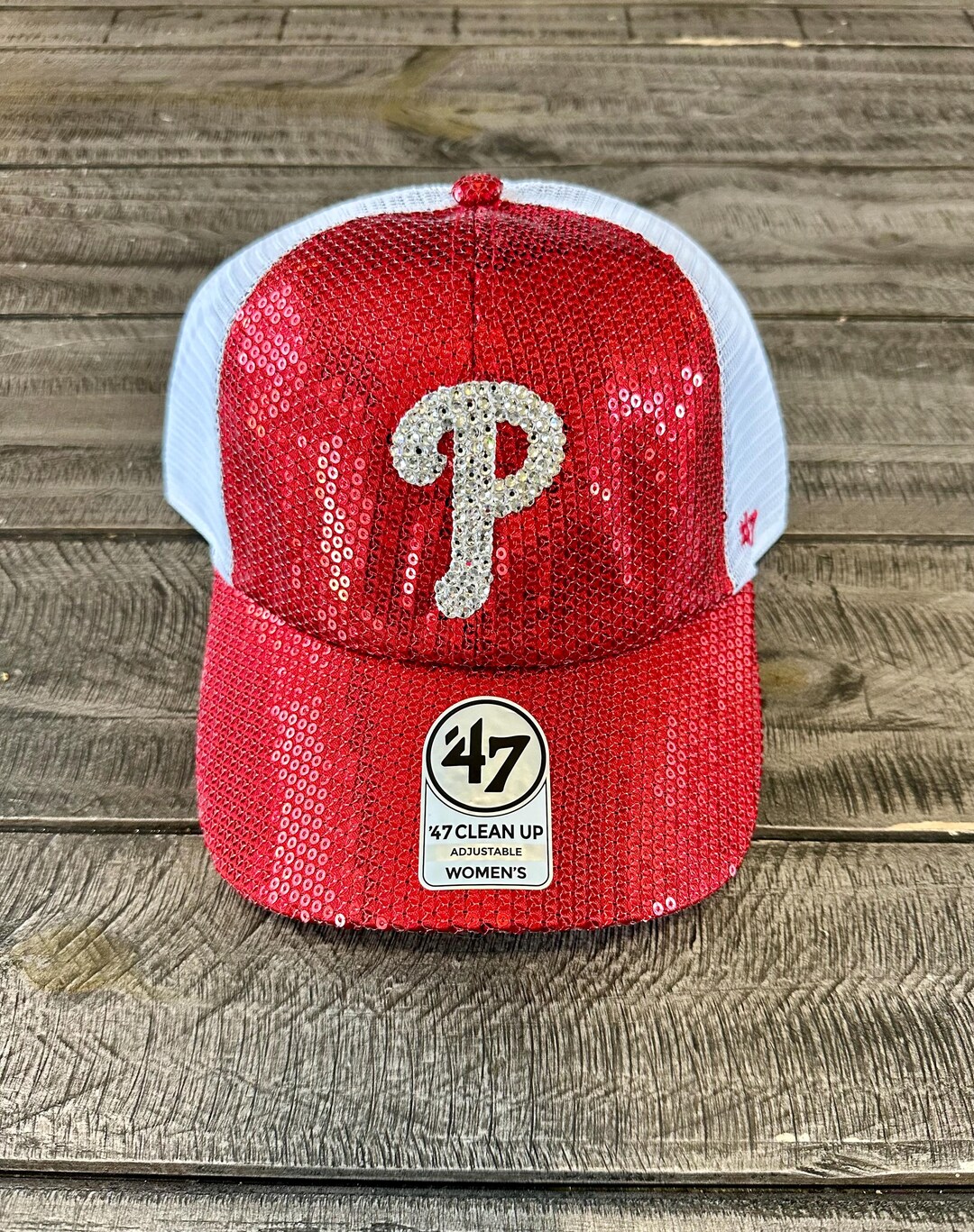 Philadelphia Phillies Red Sequin Dazzle Bling Rhinestone Hat - Etsy