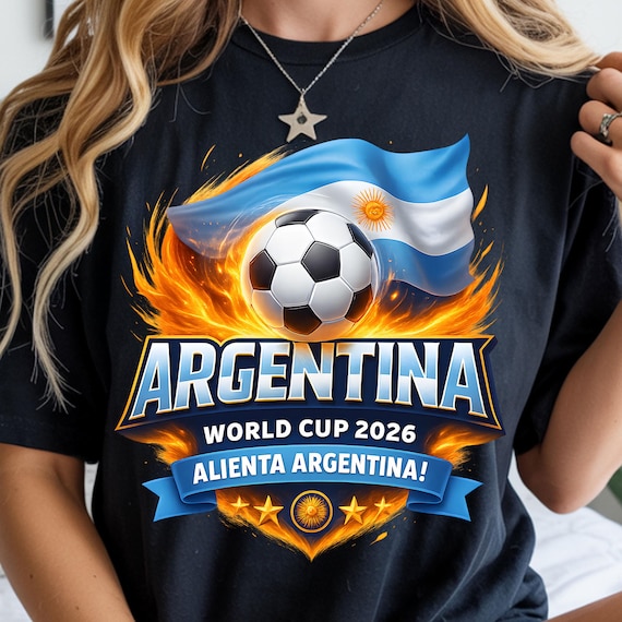 Argentina Soccer PNG – World Cup 2026 Argentina Fan Design (Digital Download)