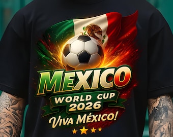 Copa Mundial México 2026 PNG, Diseño Viva México Fútbol (Descarga Digital)