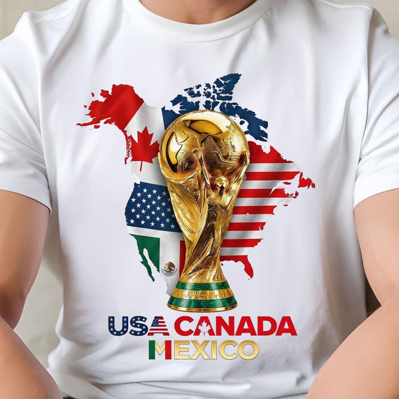 World cup 2026 USA Canada Mexico PNG – T-Shirt Design (Digital Download)
