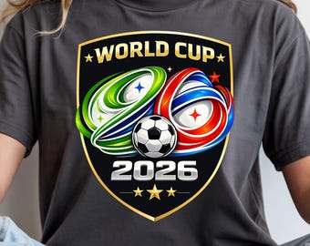 Copa Mundial 2026 PNG, Insignia del Torneo de Fútbol, Diseño de Equipo Deportivo (Descarga Digital)
