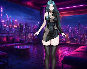 Live2D VTuber Model Female Avatar | Fully Rigged | Ready for VTube Studio