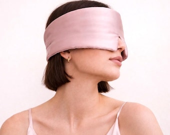 Natural Silk Eye Mask | Padded Blackout Sleep Mask | 22 Momme | Lavender Sachet