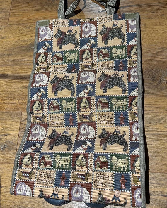Vintage Faithful Companion Rolling Bag