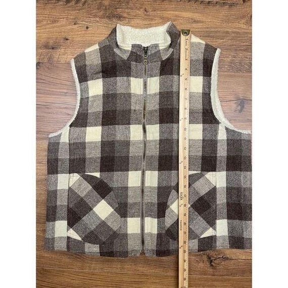 Vintage Pendleton Vest Large Shearling Western Co… - image 2
