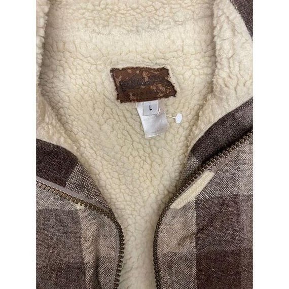 Vintage Pendleton Vest Large Shearling Western Co… - image 5