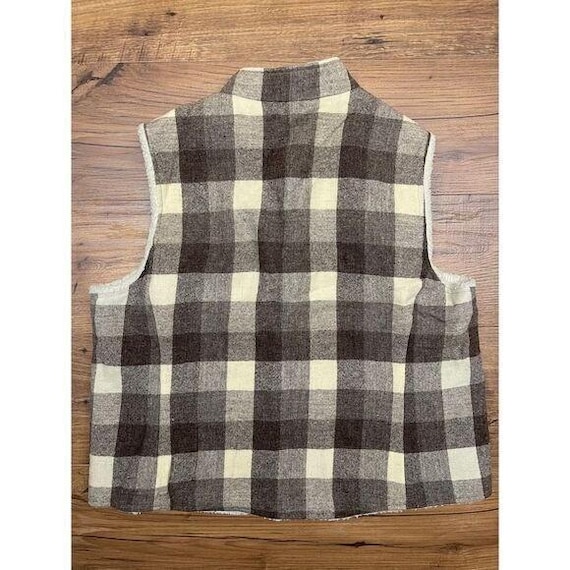 Vintage Pendleton Vest Large Shearling Western Co… - image 3