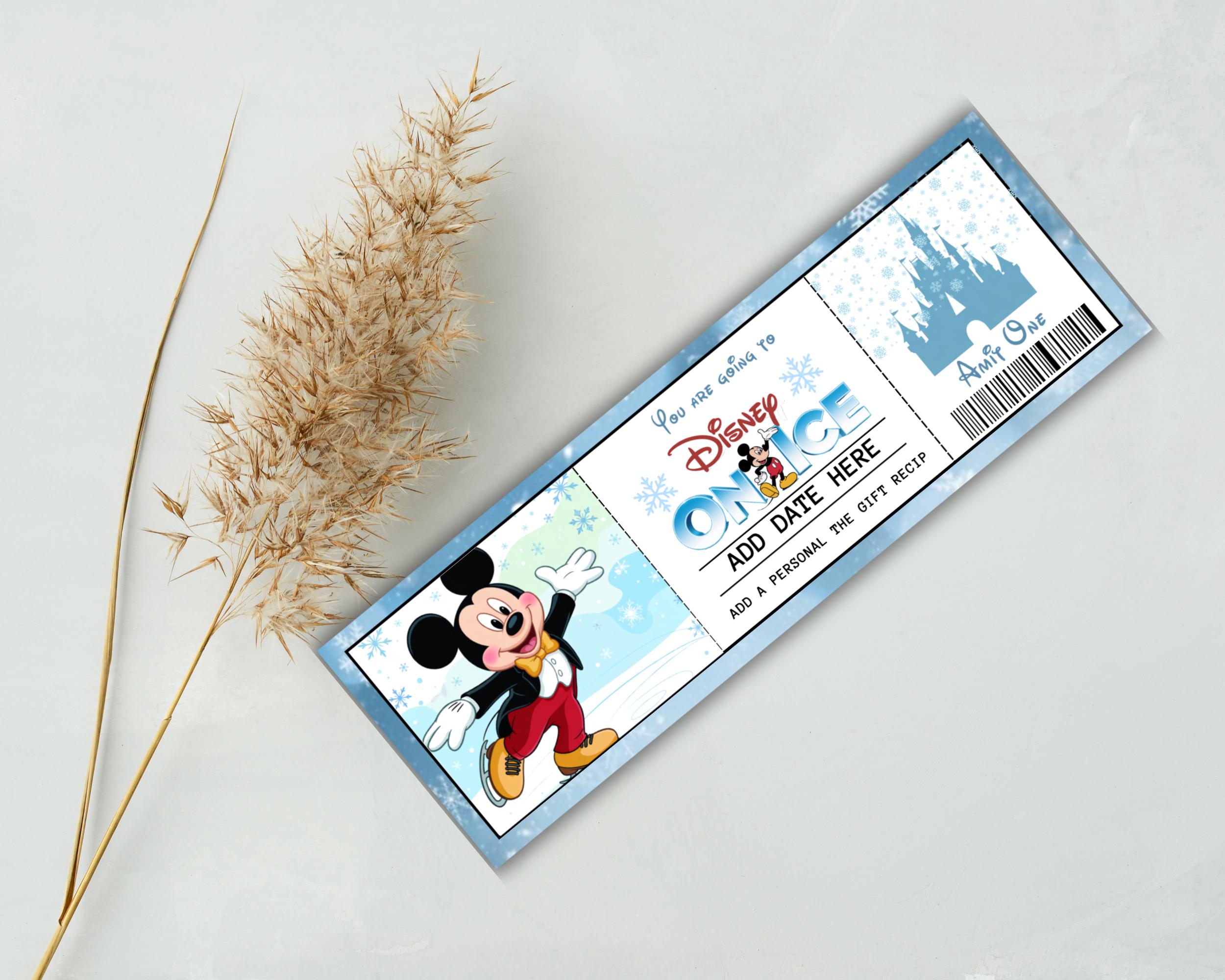 Disneyland on Ice Ticket, Surprise Trip Ticket, Holiday Ice Adventure ...