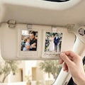 Personalized Family Dad Photo Car Visor Clip, Drive Safe Daddy, Anniversary Gift for Him, Gifts for Boyfriend, Husband, Fathers Day Gift product logo