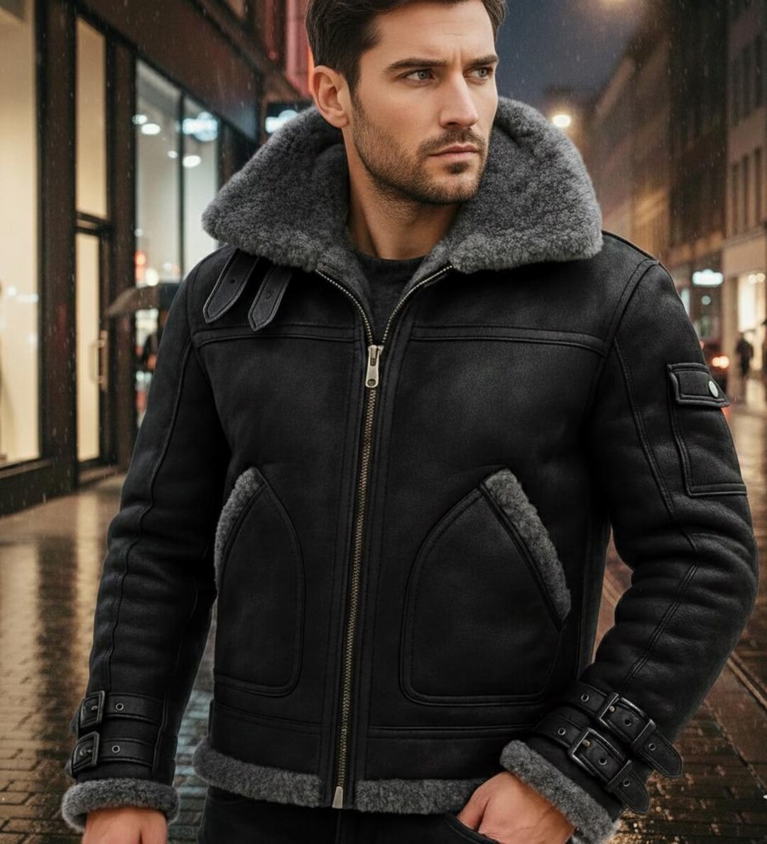 Leather B3 Bomber Jacket