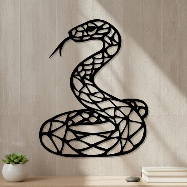 Snake Wall Art | Letterbox Friendly | UK Made