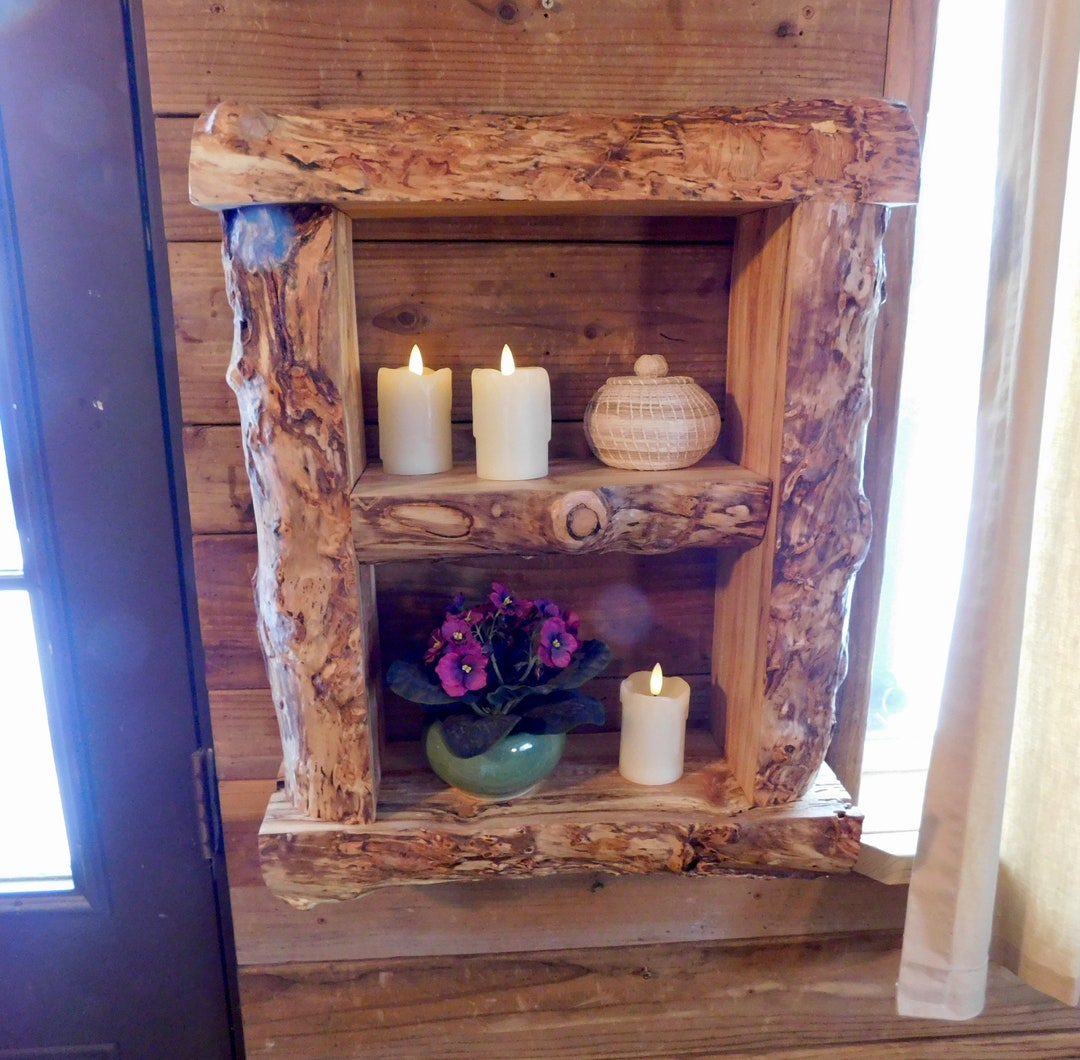 Rustic Entryway Shelf Shadow Box Shelf Spice Rack Cubby Hole Shelf ...