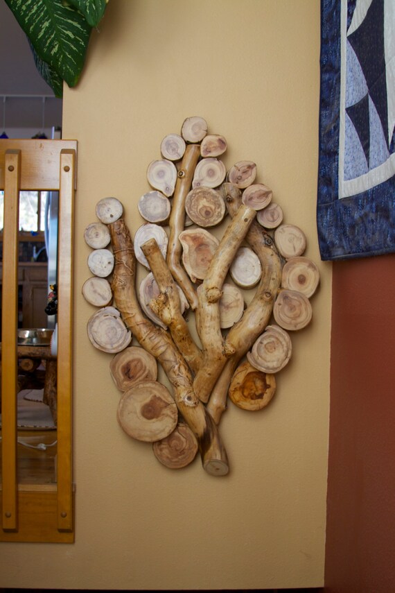 Items similar to Branch wall sculpture Modern rustic decor Tree