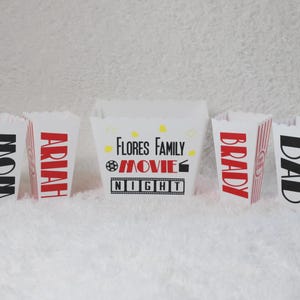 Custom Popcorn Bucket | Family Movie Night | Personalized Popcorn Buckets | Party Favors