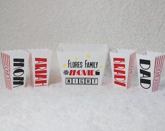 Custom Popcorn Bucket | Family Movie Night | Personalized Popcorn Buckets | Party Favors