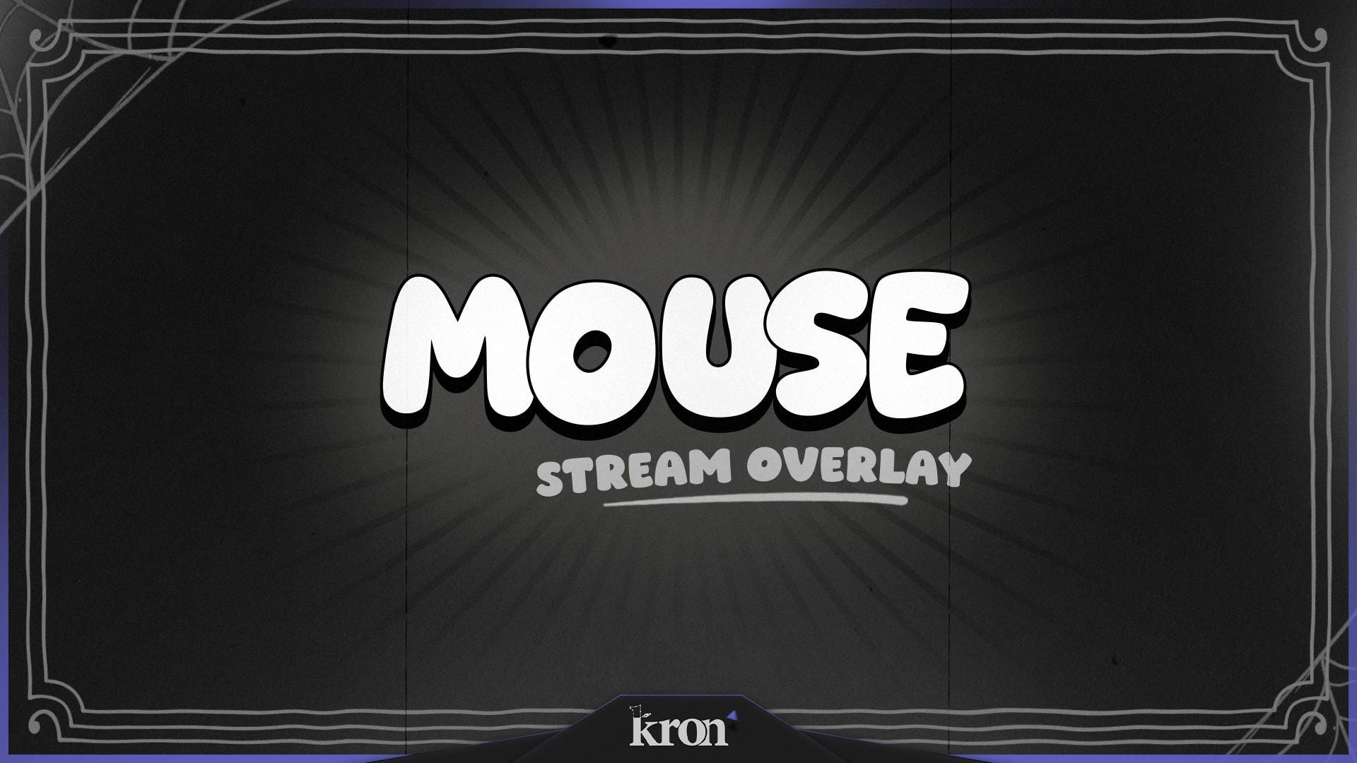 Mouse Stream Overlay Pack, Animated Scenes, Alerts, Widgets, Twitch ...