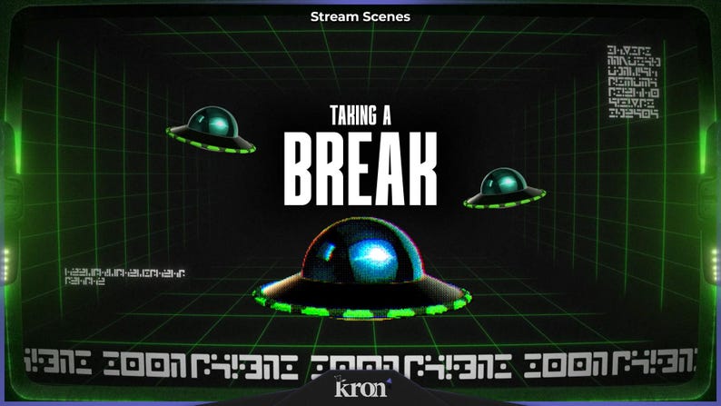 The Aliens Stream Overlay Pack, Animated Scenes, Alerts, Widgets ...