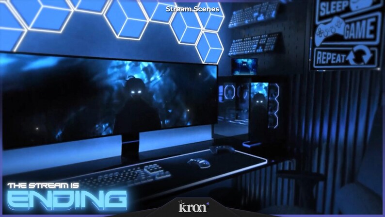 Gamer Setup Stream Overlay Pack, Animated Scenes, Alerts, Widgets ...