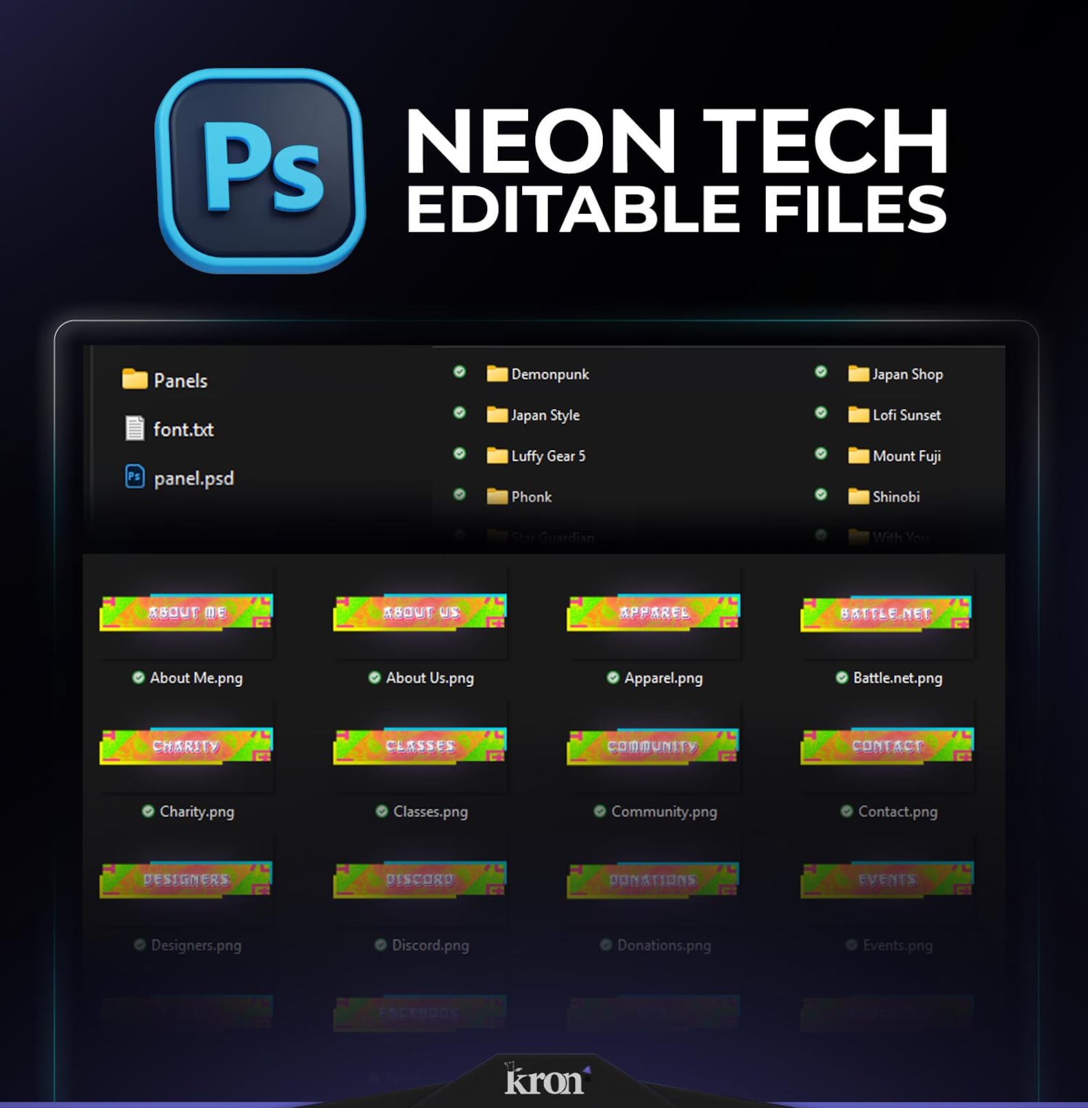 Mega Stream Panels Bundle, 1300+ PNG Profile Graphics, Twitch Panels ...