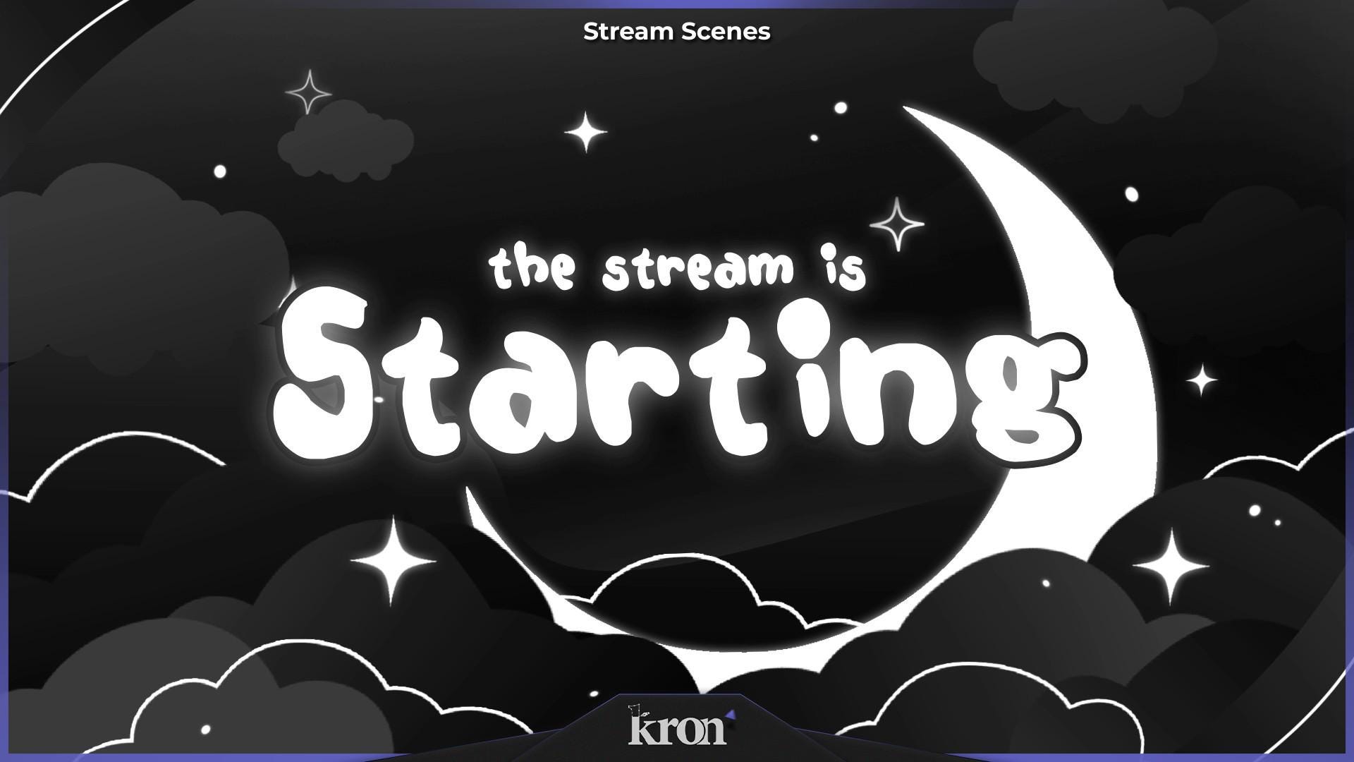 Astral Black Stream Overlay Pack, Animated Scenes, Alerts, Widgets ...