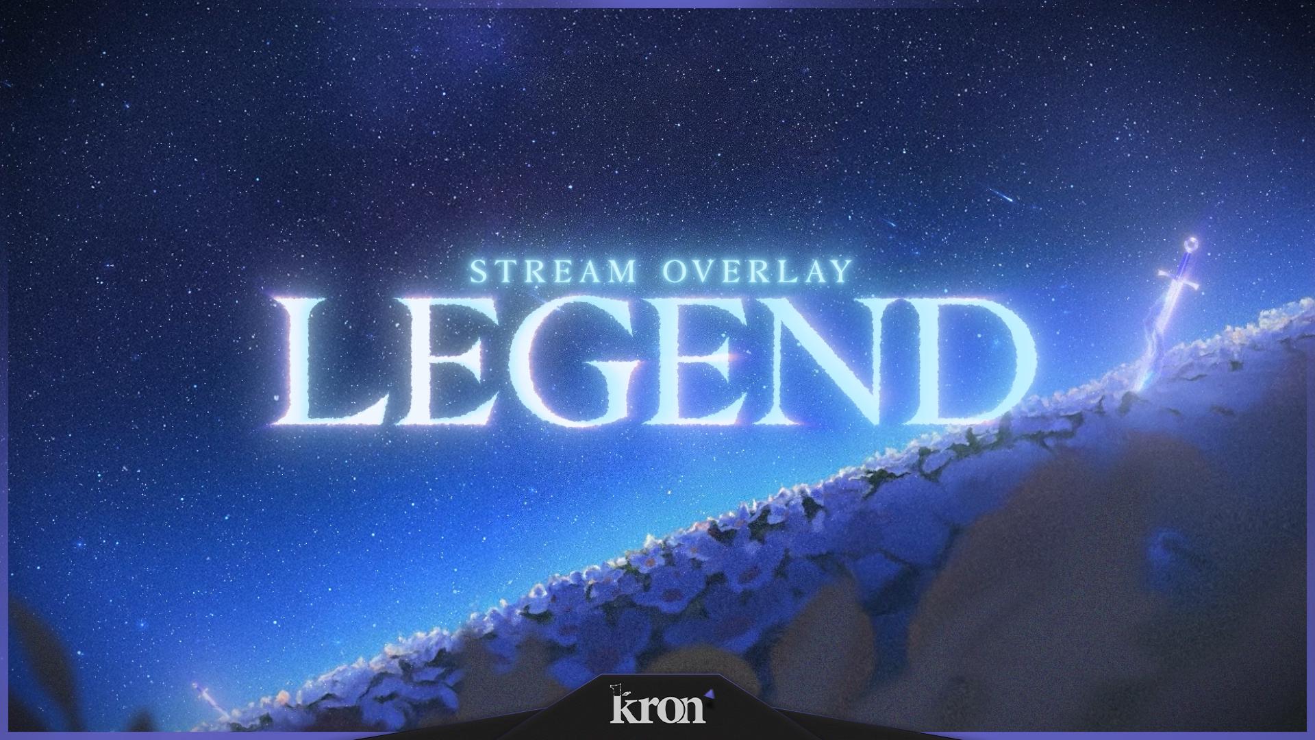 Legend Stream Overlay Pack, Celestial Fantasy Scenes, Animated Alerts ...