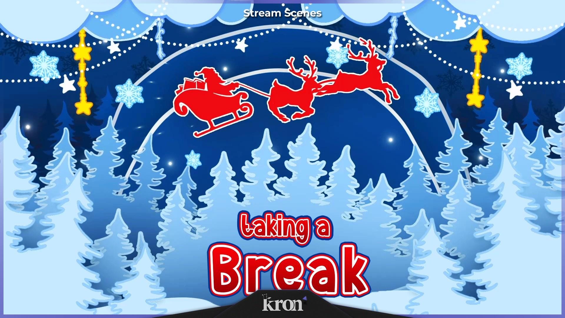 Frosted Dreams Stream Overlay Pack, Animated Scenes, Alerts, Widgets ...