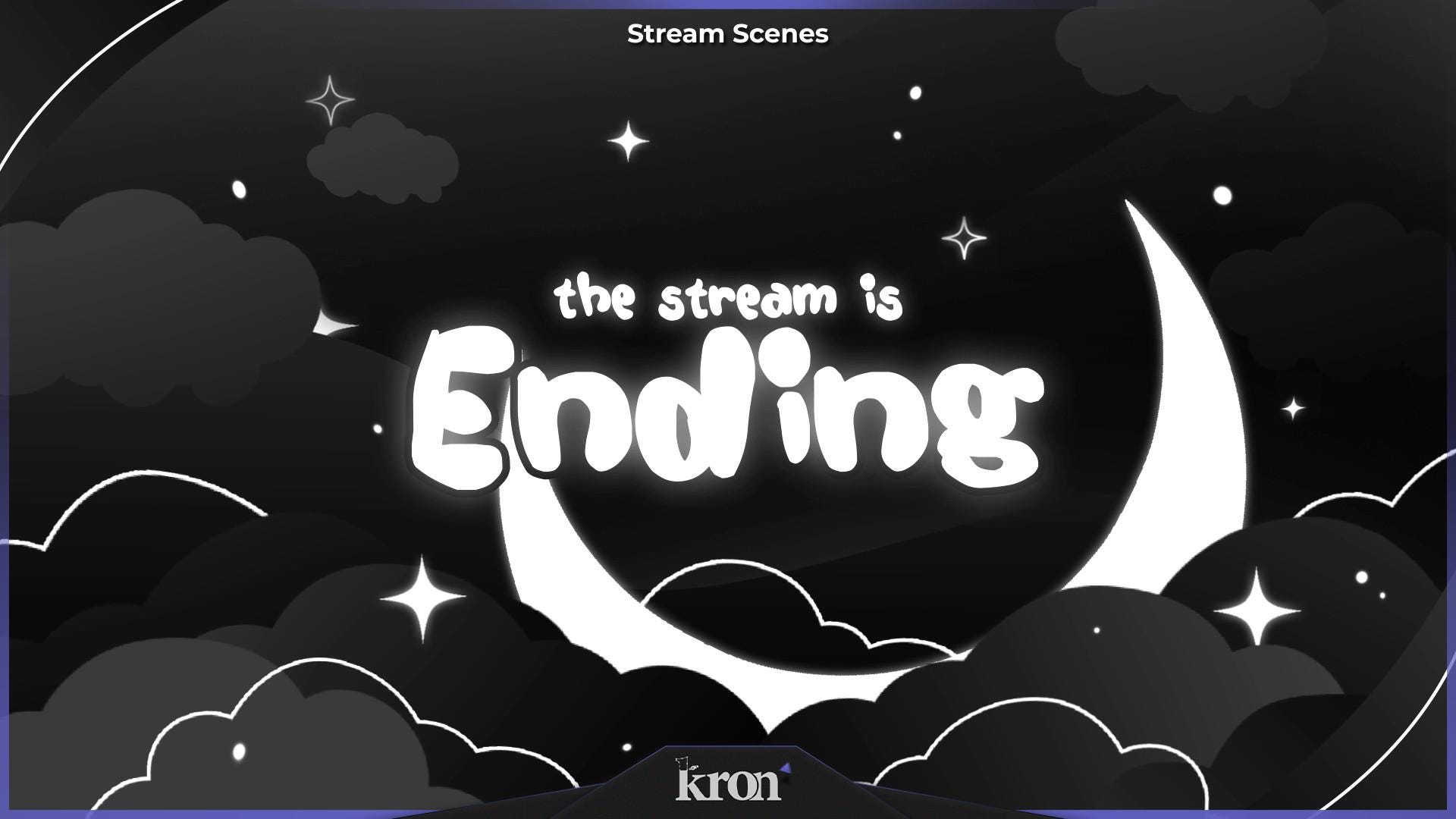 Astral Black Stream Overlay Pack, Animated Scenes, Alerts, Widgets ...