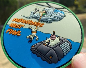 Un patch PVC personnalisé - Patch moral tactique avec crochet - Caoutchouc 3D