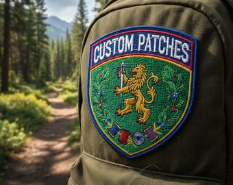 Écusson brodé personnalisé, Écusson avec logo, Écusson personnalisé à repasser, Livraison gratuite, Pas de minimum