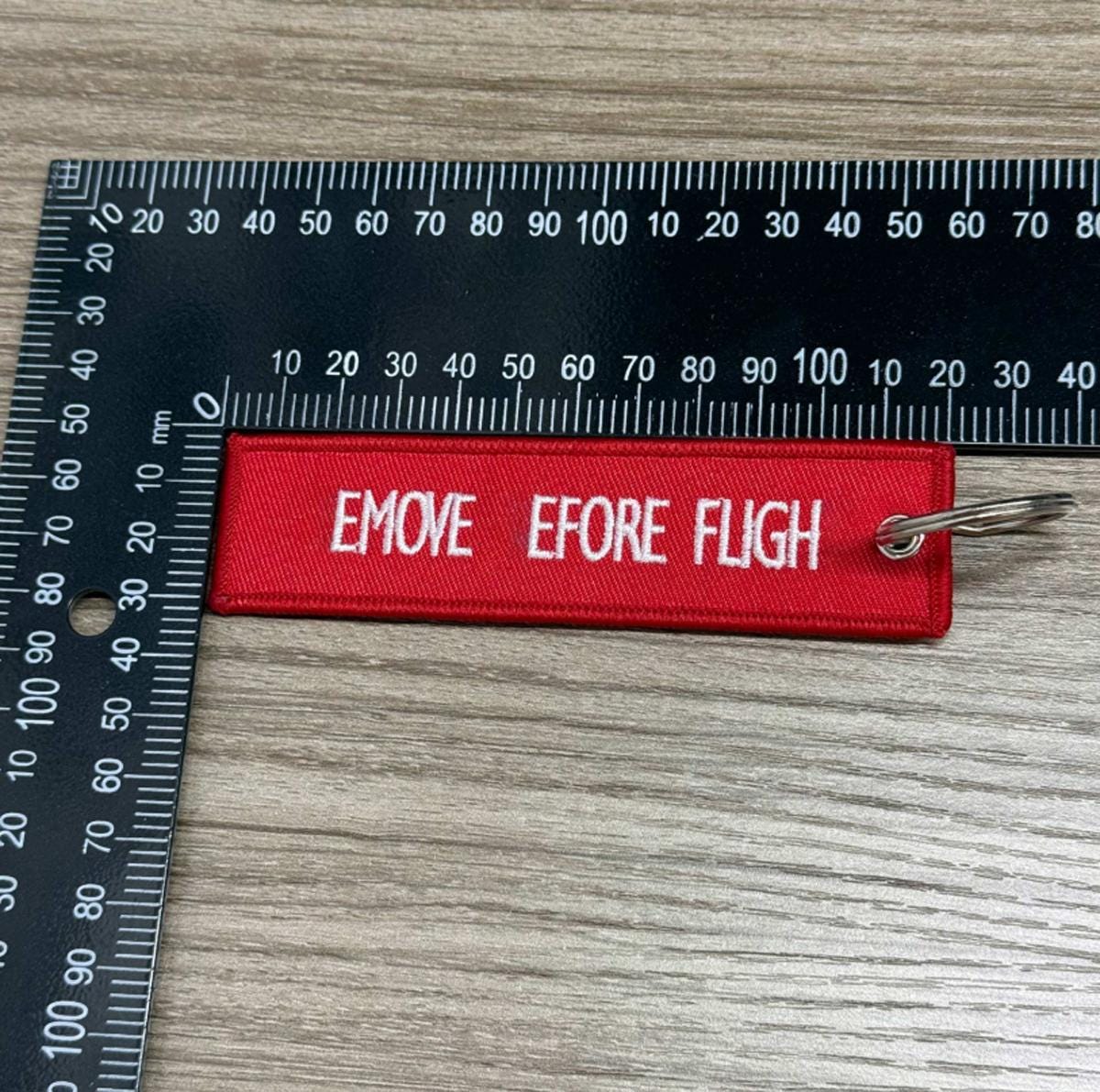 Custom Embroidered Keychain | Personalized Jet Tag for Keys, Backpacks ...